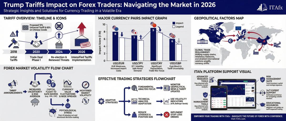 Infográfico - Trump tariffs impact forex traders 2026: complete guide